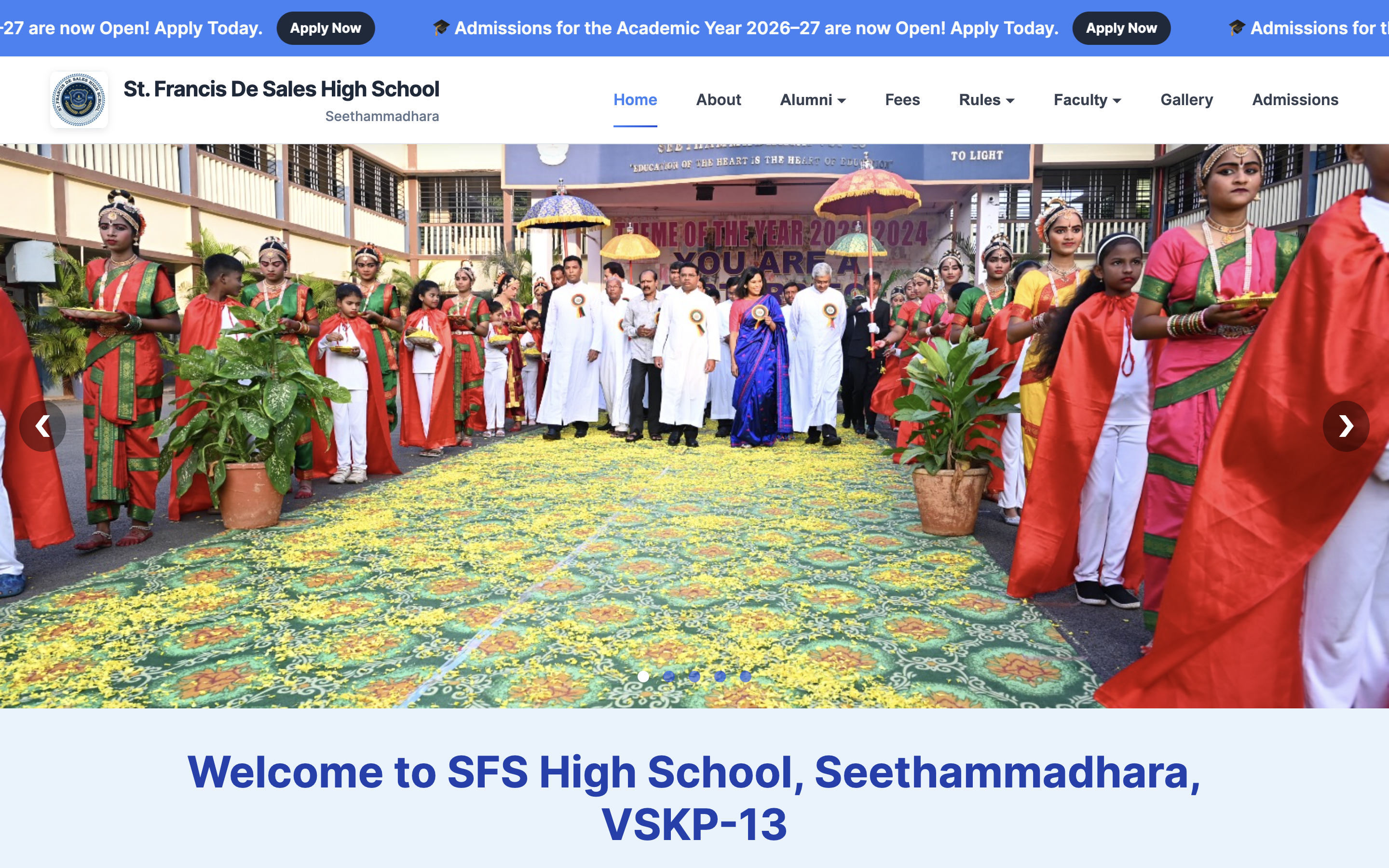 Sfs School Website